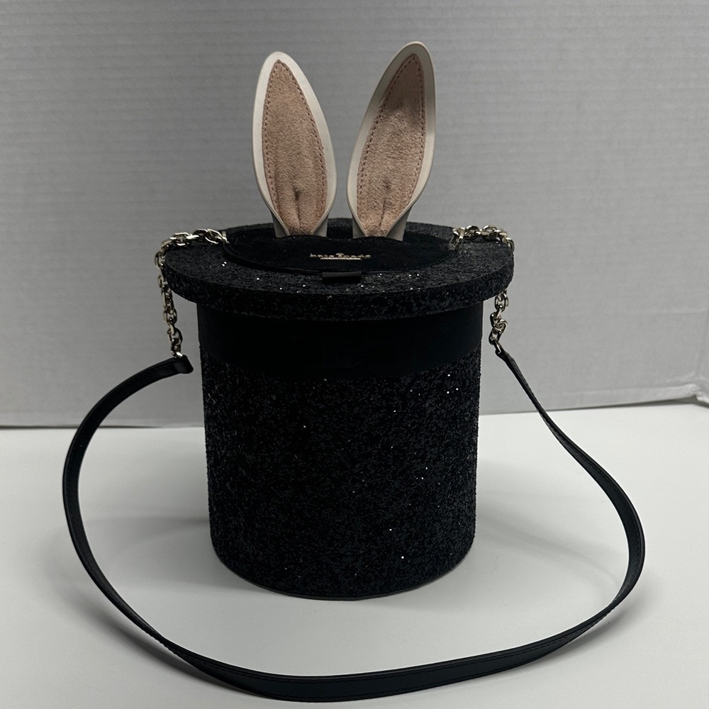 Kate Spade Make Magic Happen Bunny Rabbit Top Hat Bag Magician Purse Bag Glitter